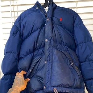 Ralph Lauren Polo Down Jacket Navy Blue